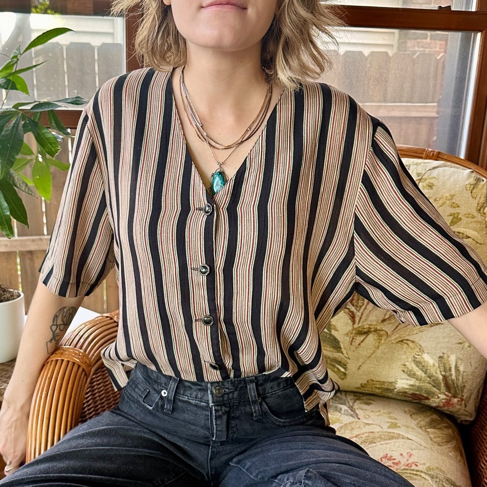 Late 1970s Striped Top
